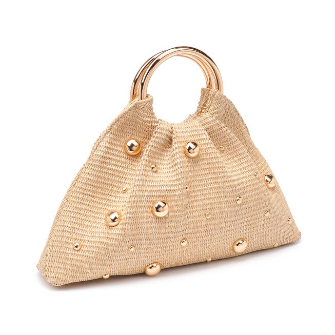 Harper Straw Evening Bag, NATURAL, on-hover image number 1