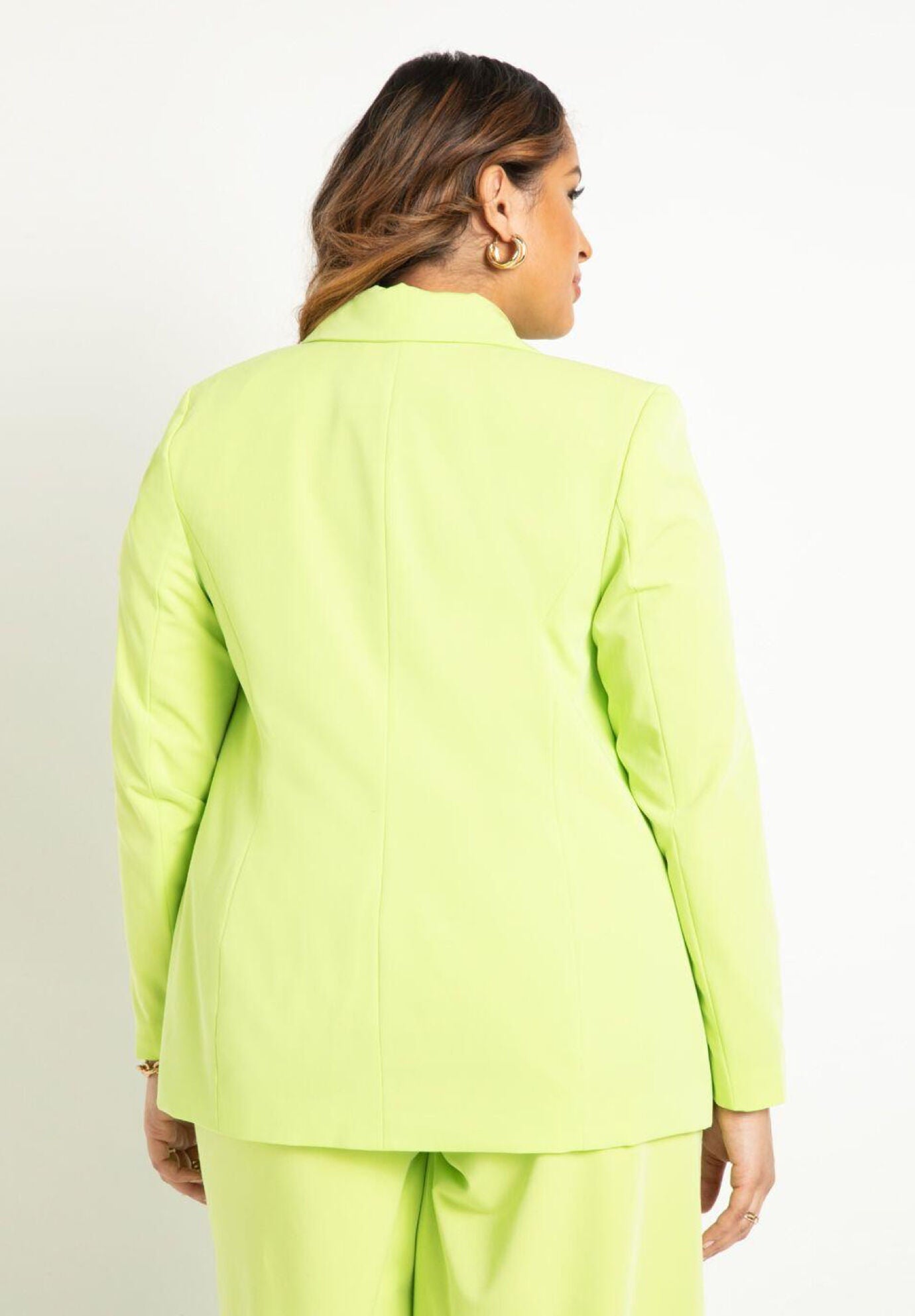 Plus size deals lime green blazer