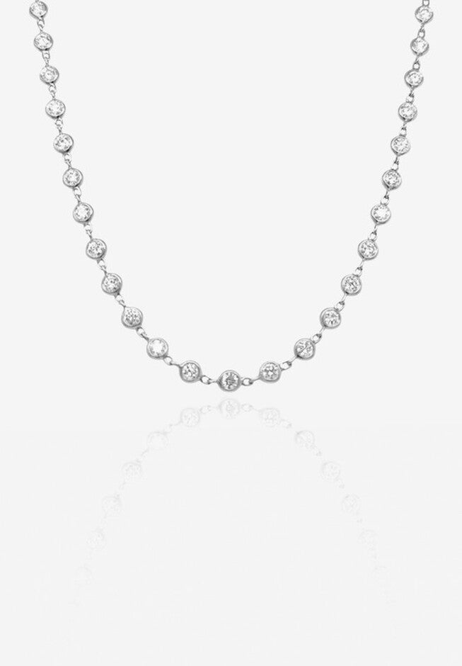 Chloe Silver Necklace, SILVER, hi-res image number null