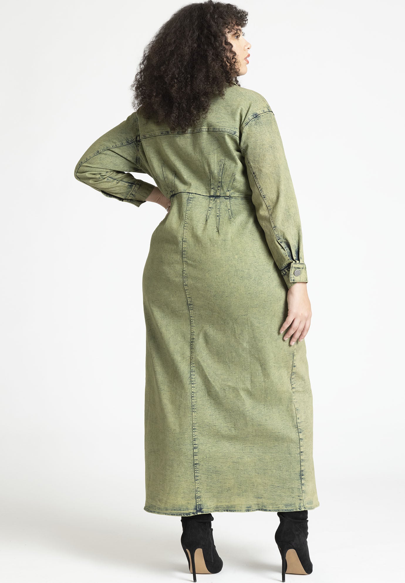 Fitted Denim Dress Eloquii