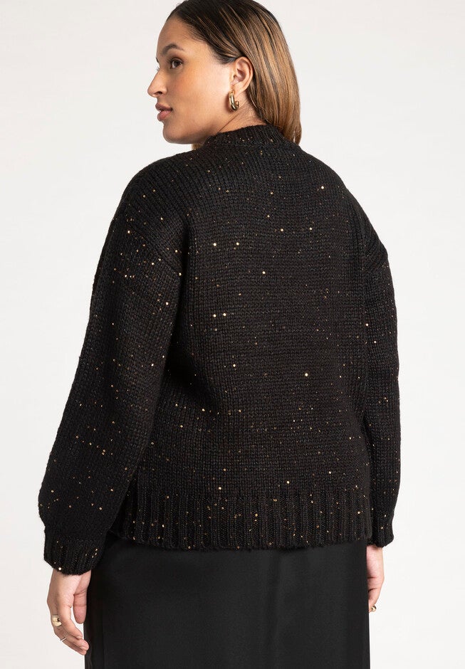Sequin Sweater, BLACK ONYX, on-hover image number null