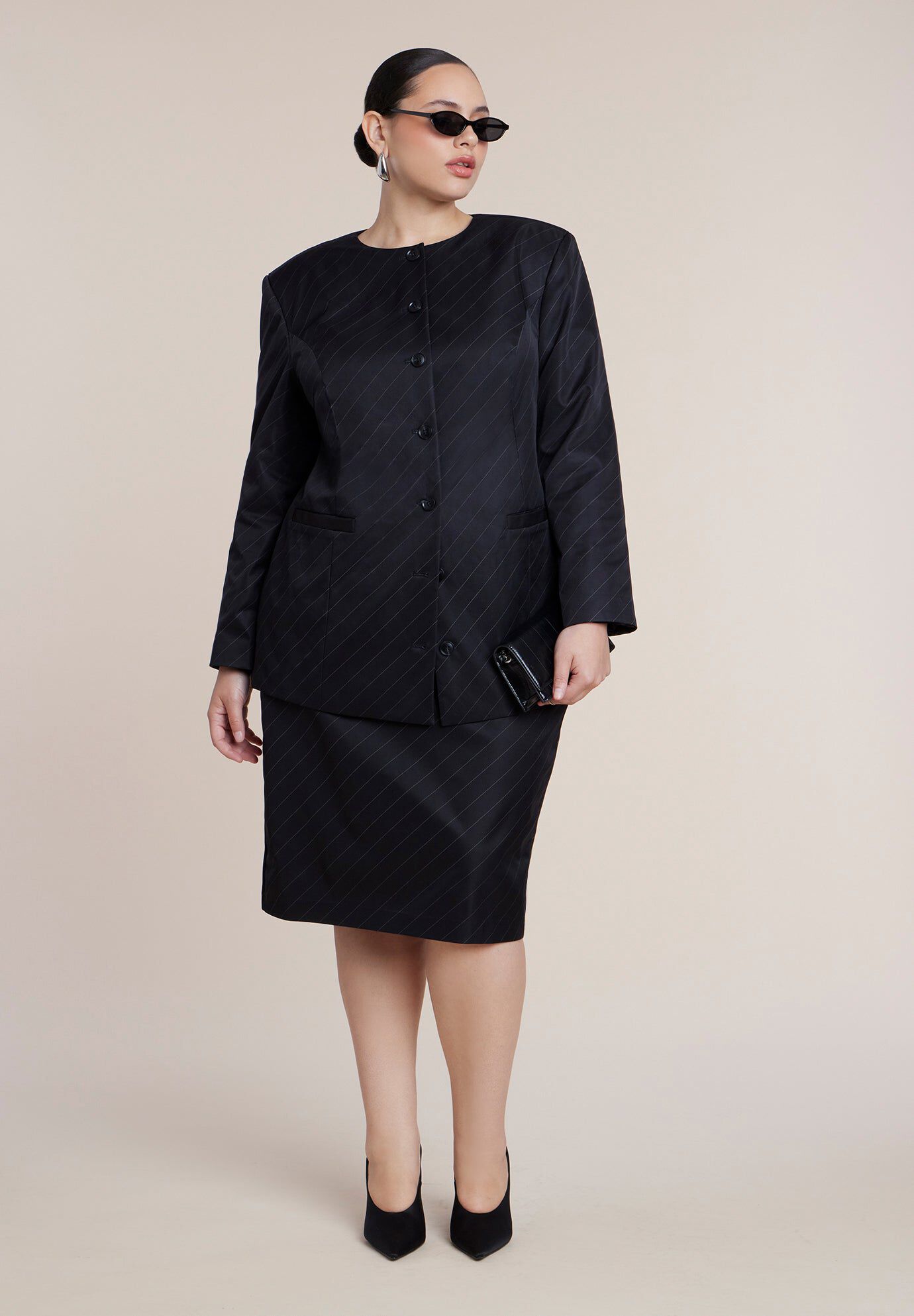 Knee-Length Pencil Skirt