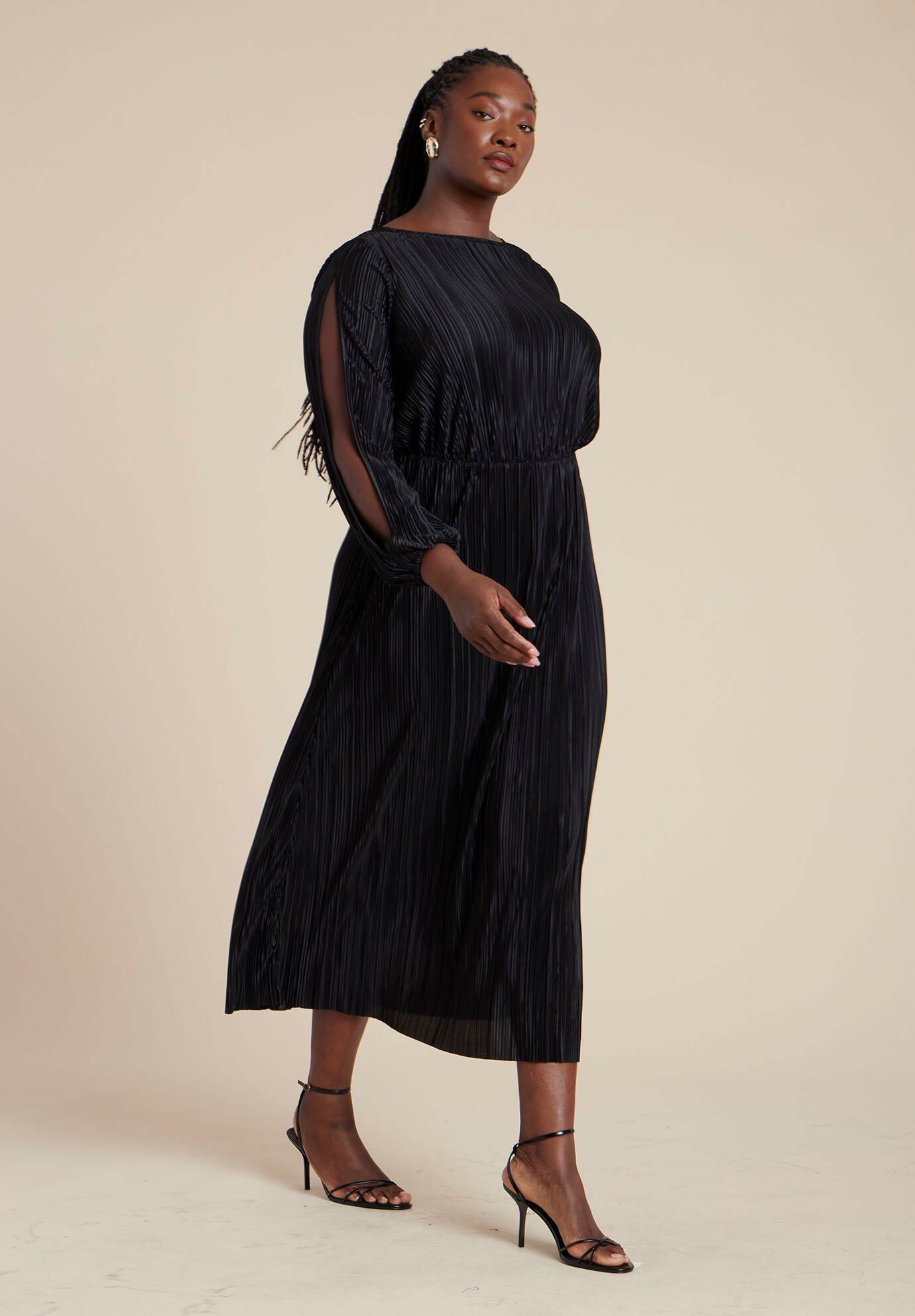 Contrast Collar Mini Dress | ELOQUII