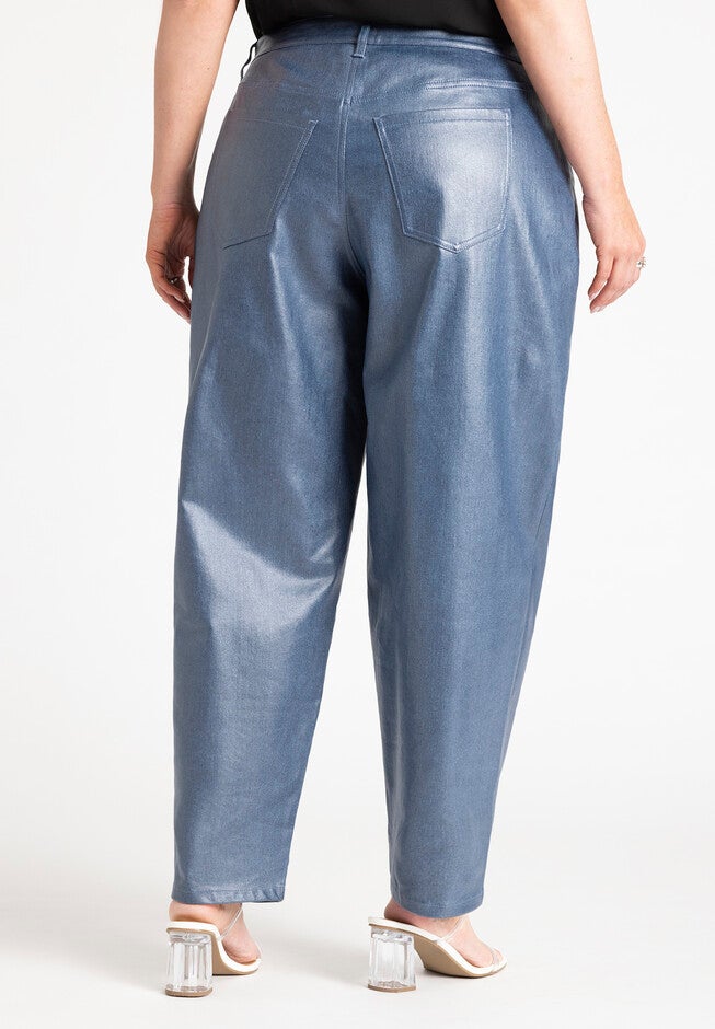 Coated Denim Jean, LIGHT WASH, alternate image number null