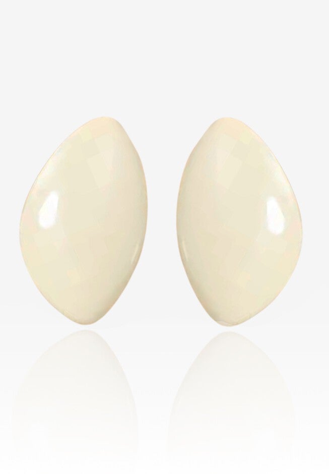 Lennie Acrylic Earrings, CREAM, hi-res image number 0