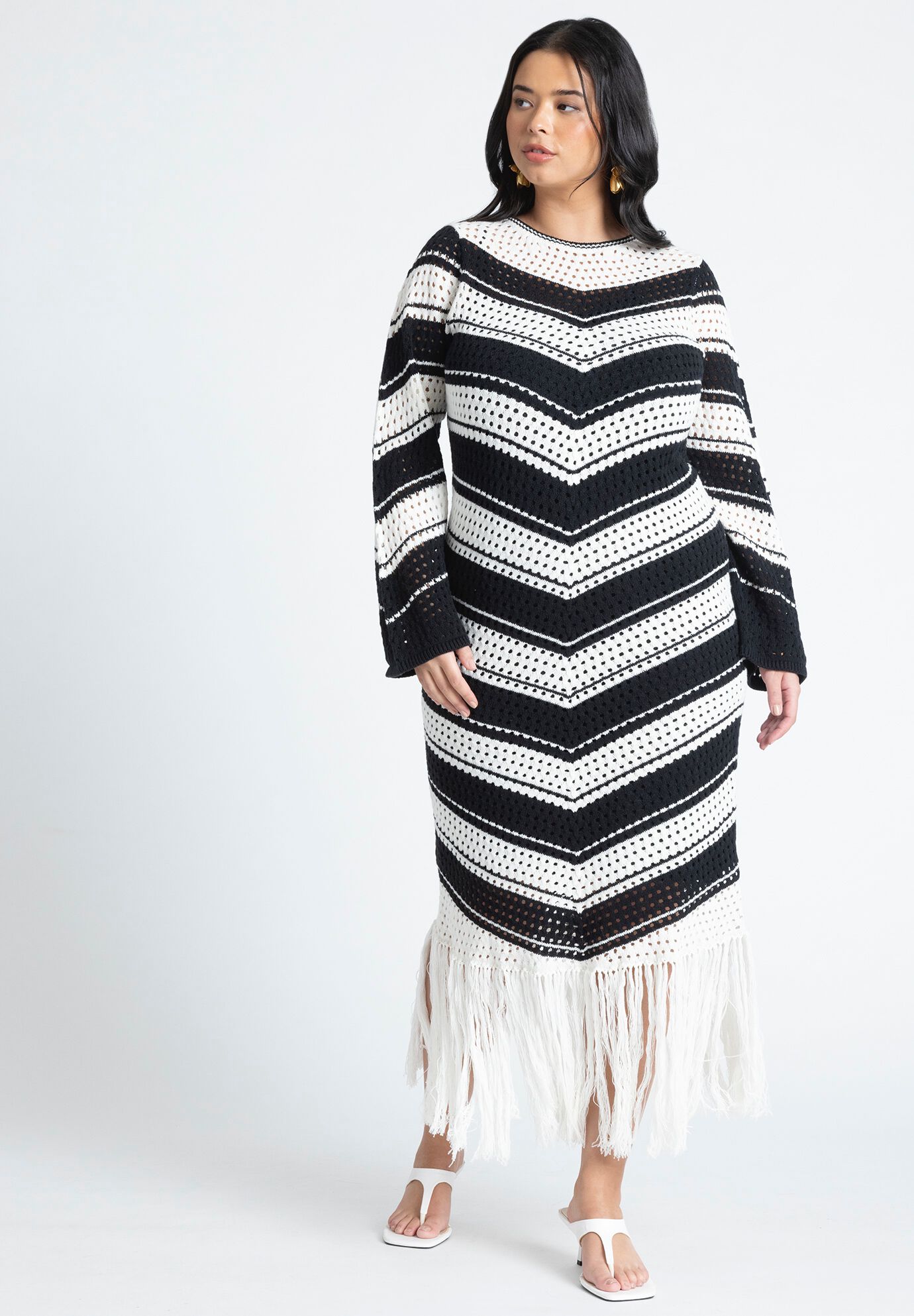 Eloquii fringe dress discount