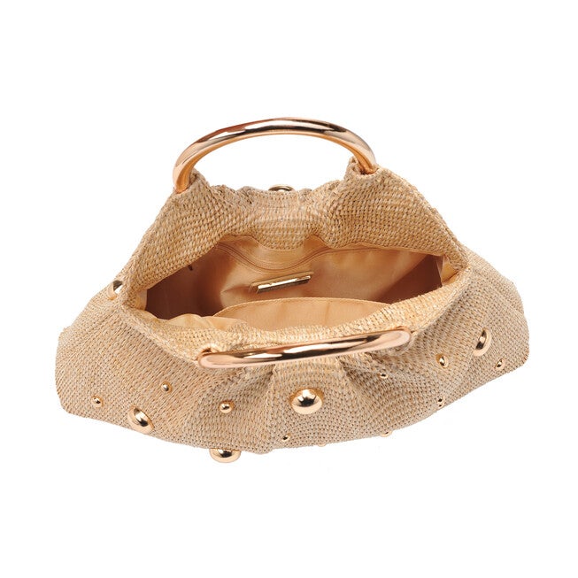 Harper Straw Evening Bag, NATURAL, alternate image number 3
