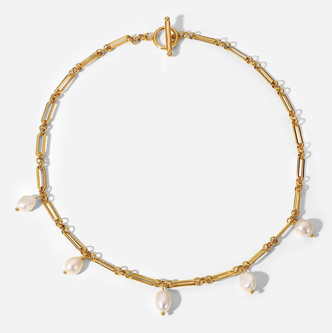 Ashley Necklace, GOLD, hi-res image number null