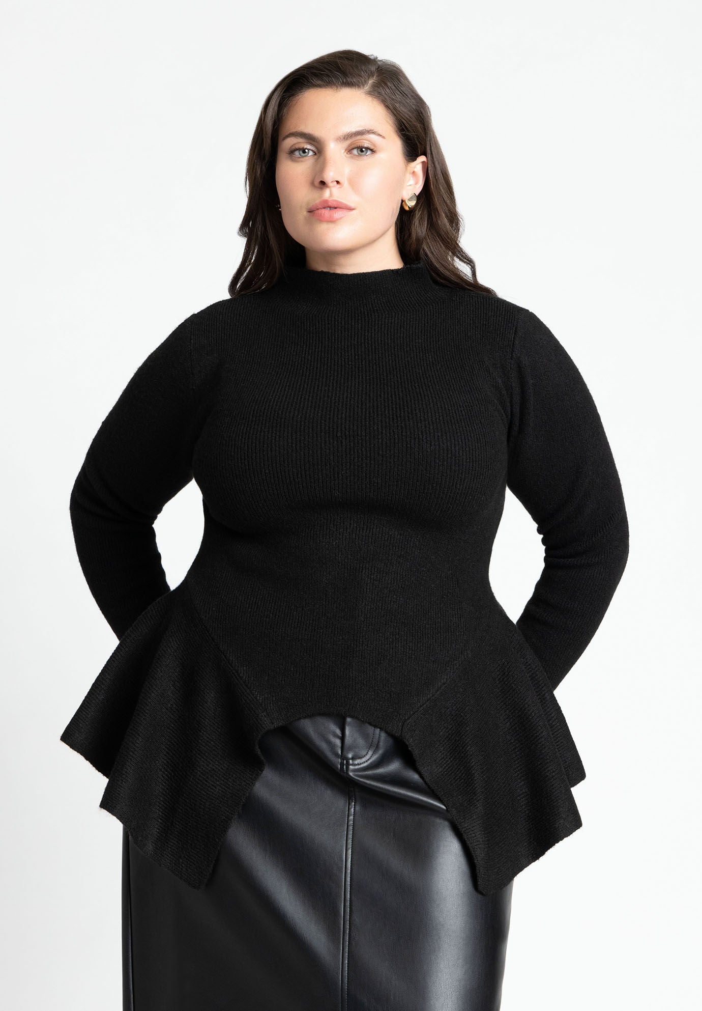 Peplum sweater jacket shop