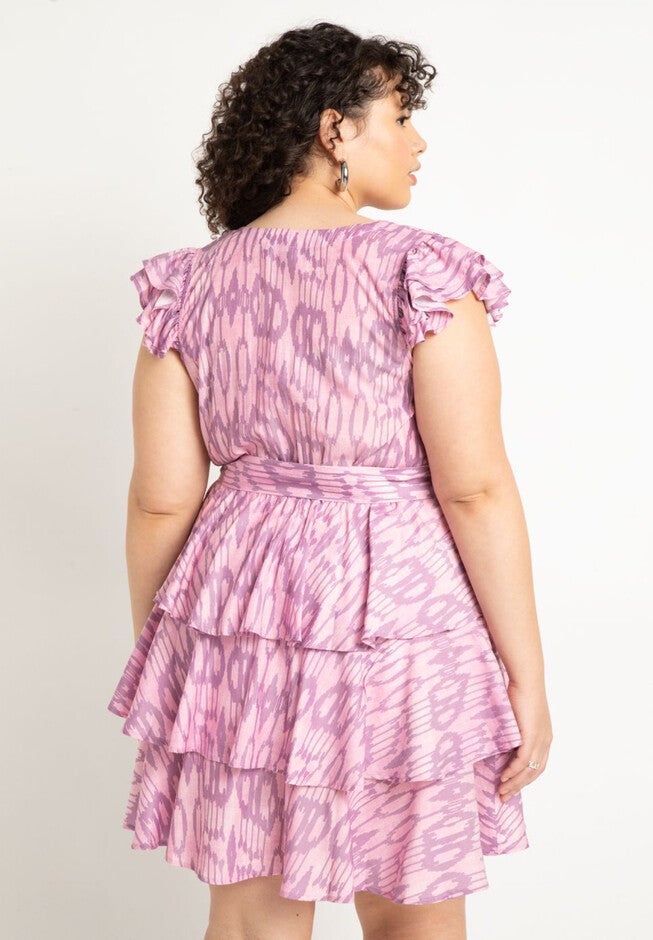 Ruffle Tiered Mini Dress, , alternate image number null