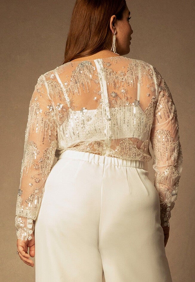 Bridal by ELOQUII Satin Bralette, , on-hover image number null