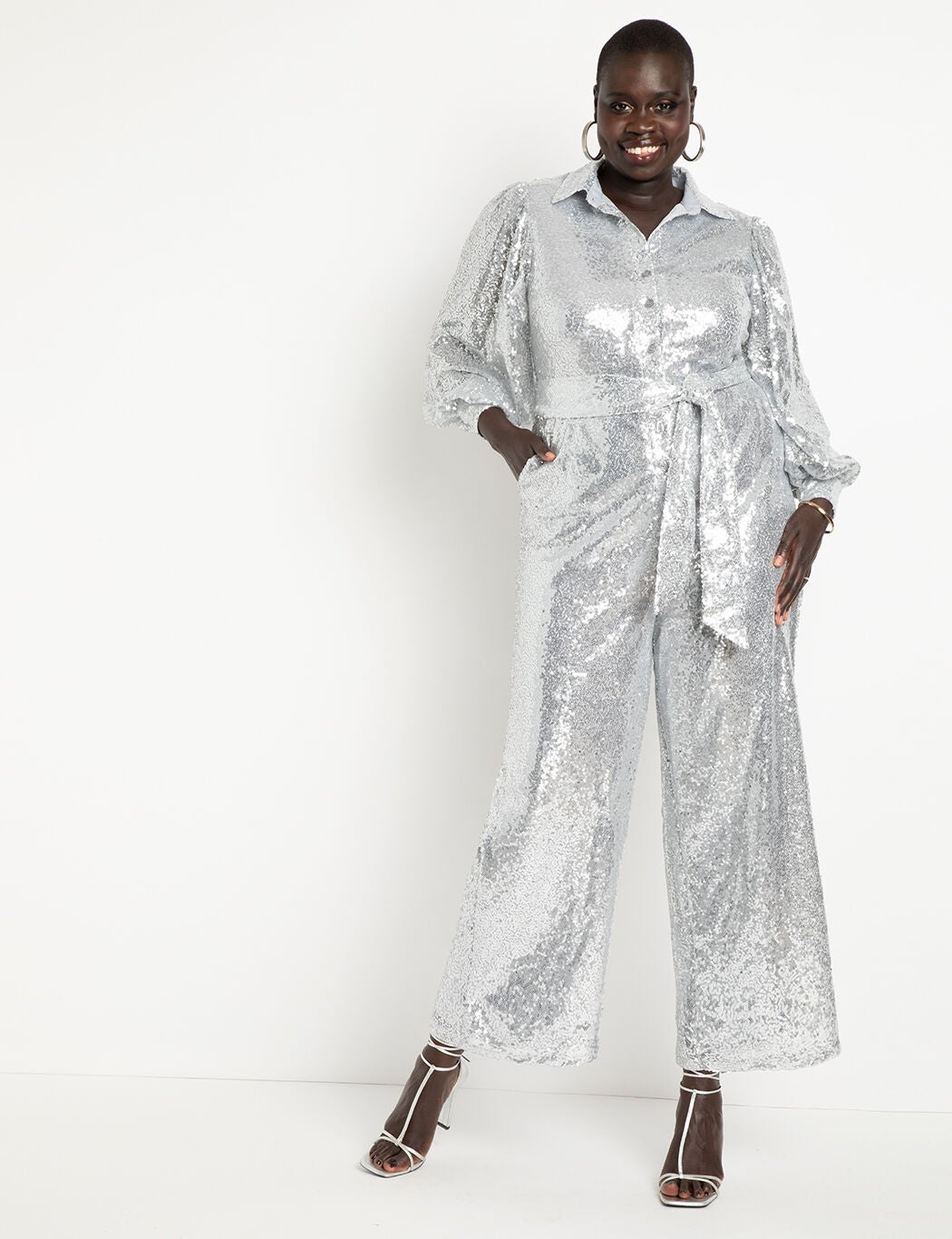Zara top sequin jumpsuit