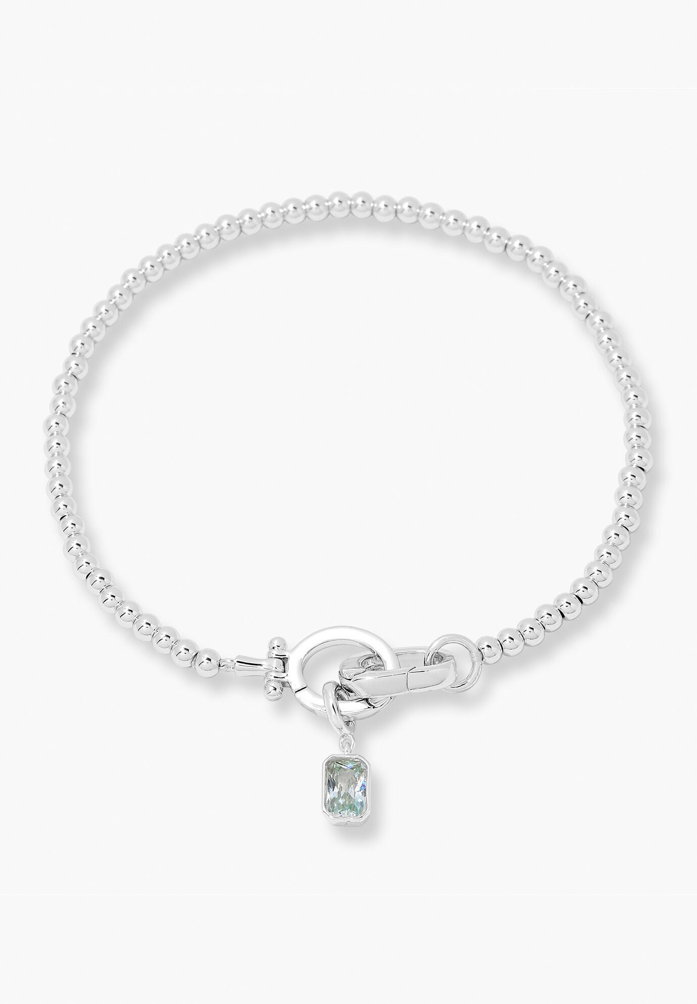 Mackenzie Silver Birthstone Bracelet, MARCH, hi-res image number 0