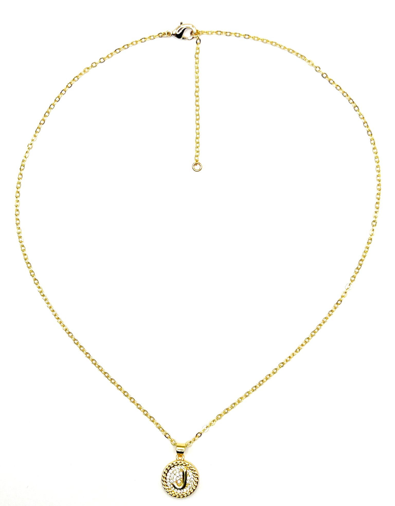 Lustre Initial Necklace, J, hi-res image number 0