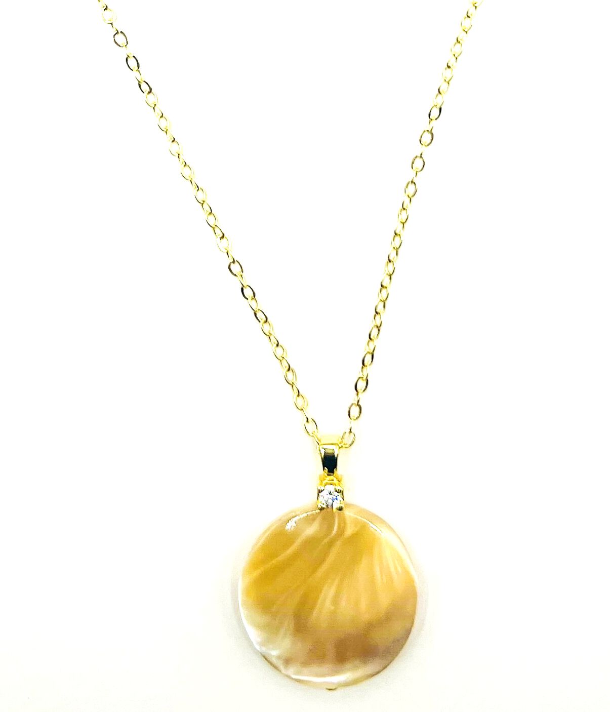 Full Moon Necklace, GOLD FILLED, hi-res image number 0