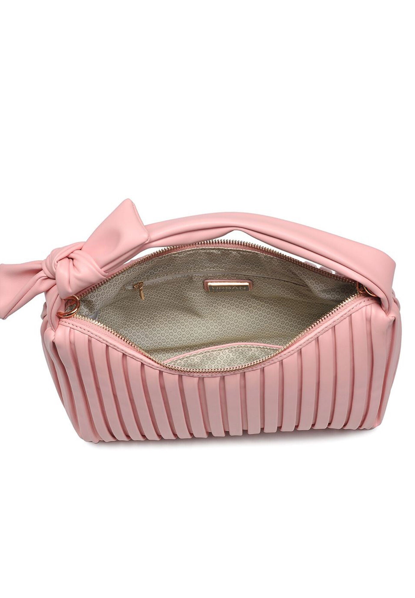 Pleated Detail Bag with Bow, , alternate image number 3