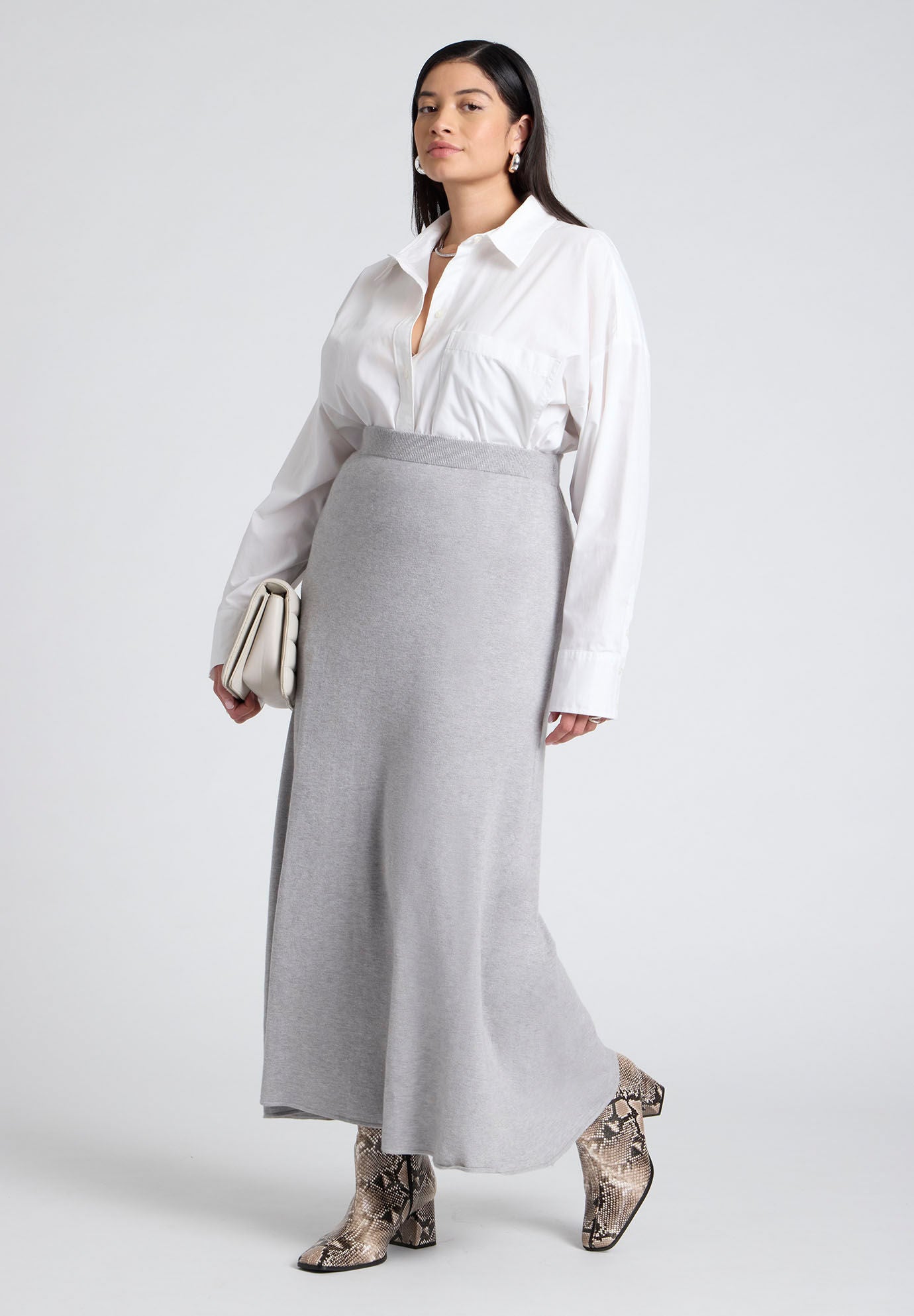 Sweater flare skirt on sale