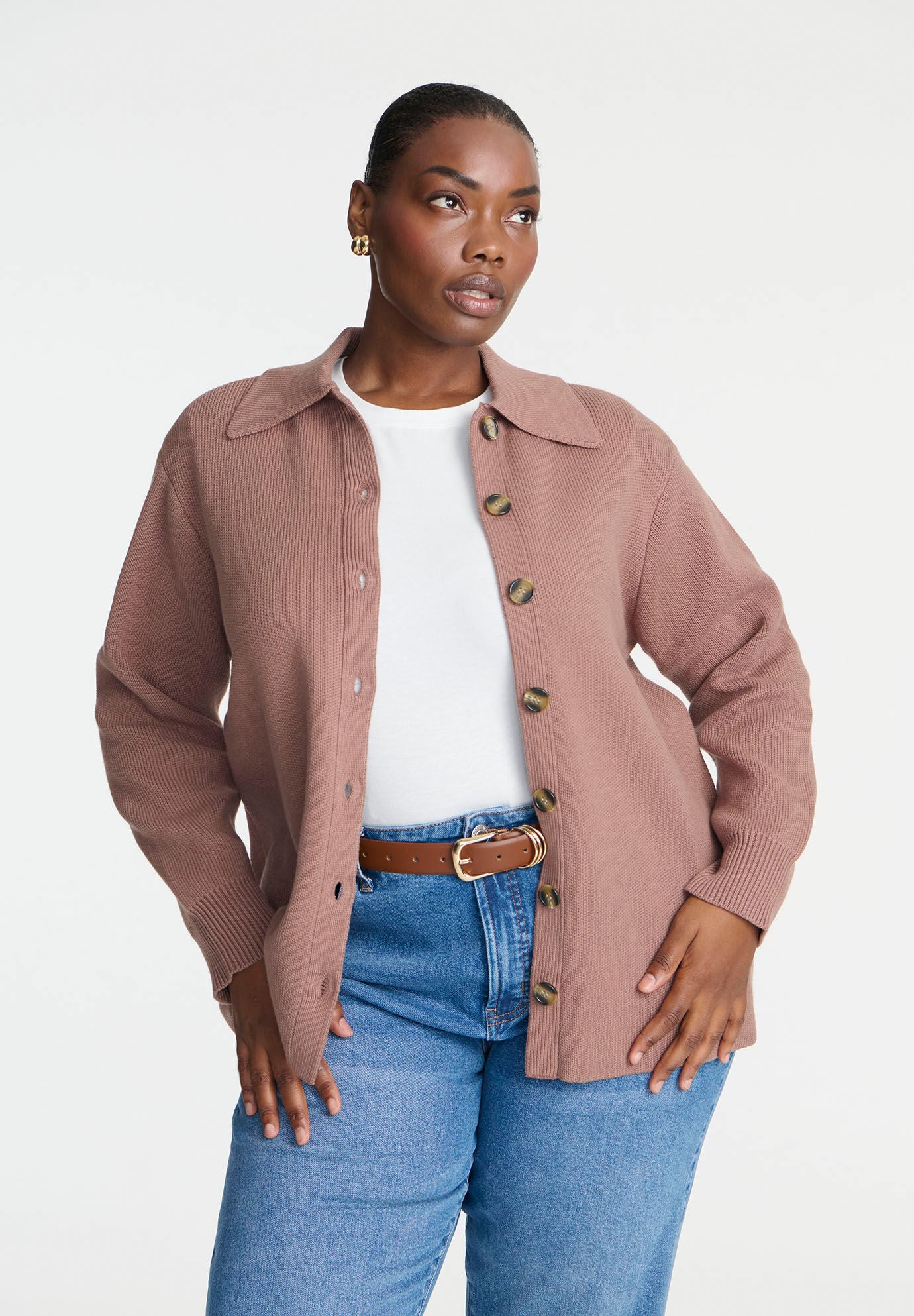 Collared cardigans best sale