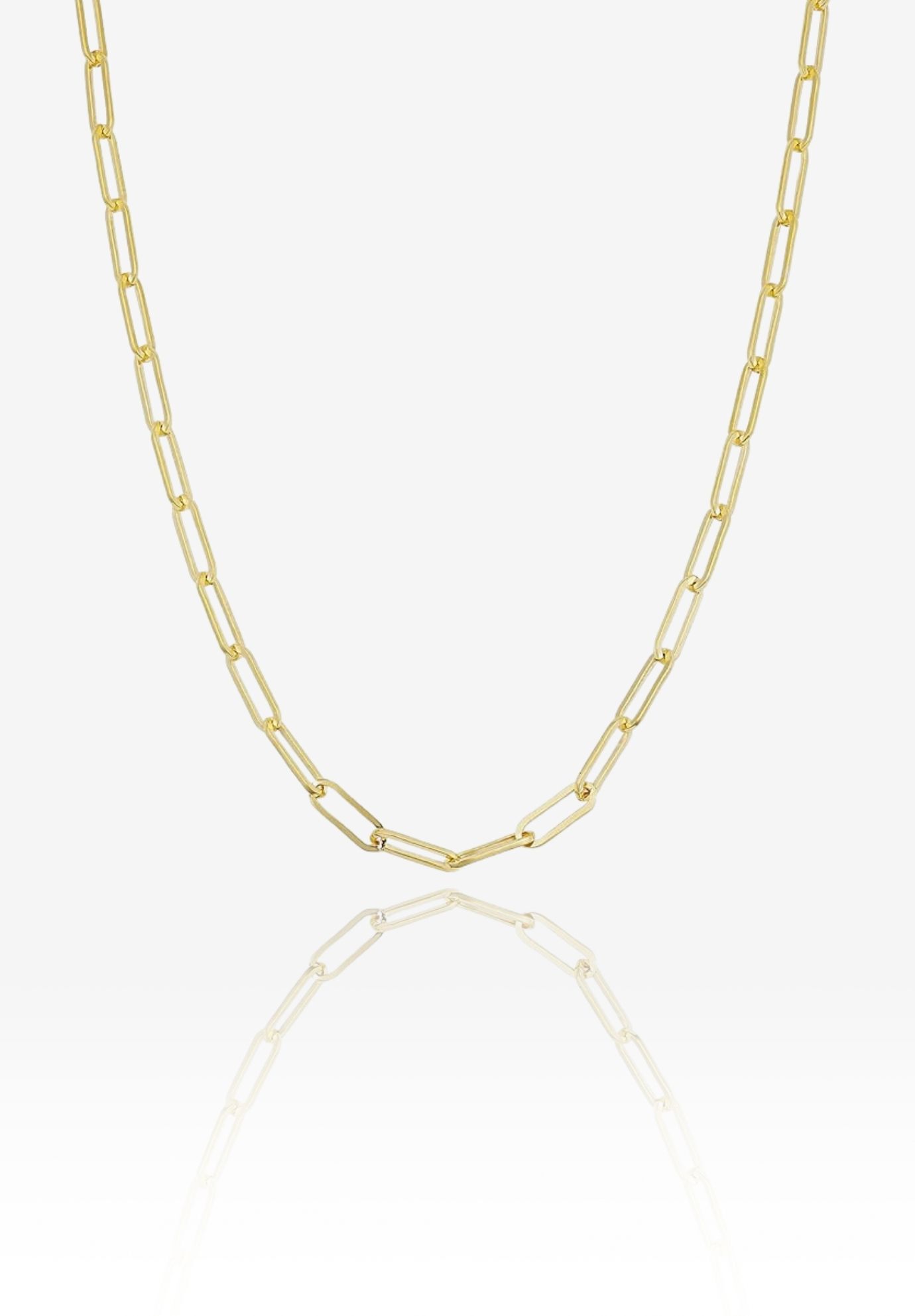 Ali Paperclip Necklace, GOLD, hi-res image number 0