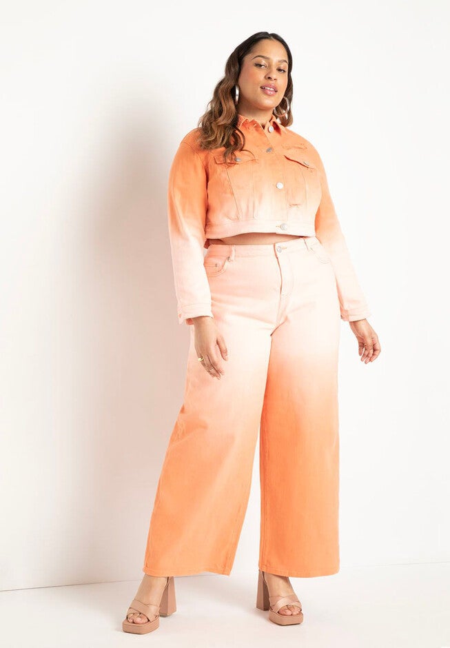Ombre Wide Leg Jean, , alternate image number null