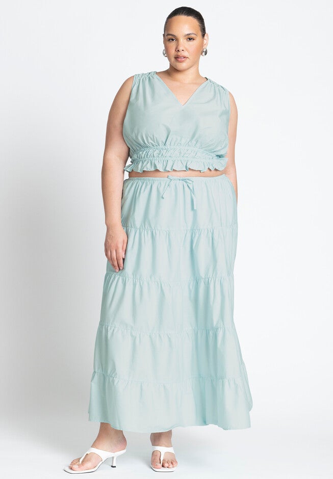 Shirred Top, STARLIGHT BLUE, alternate image number 3
