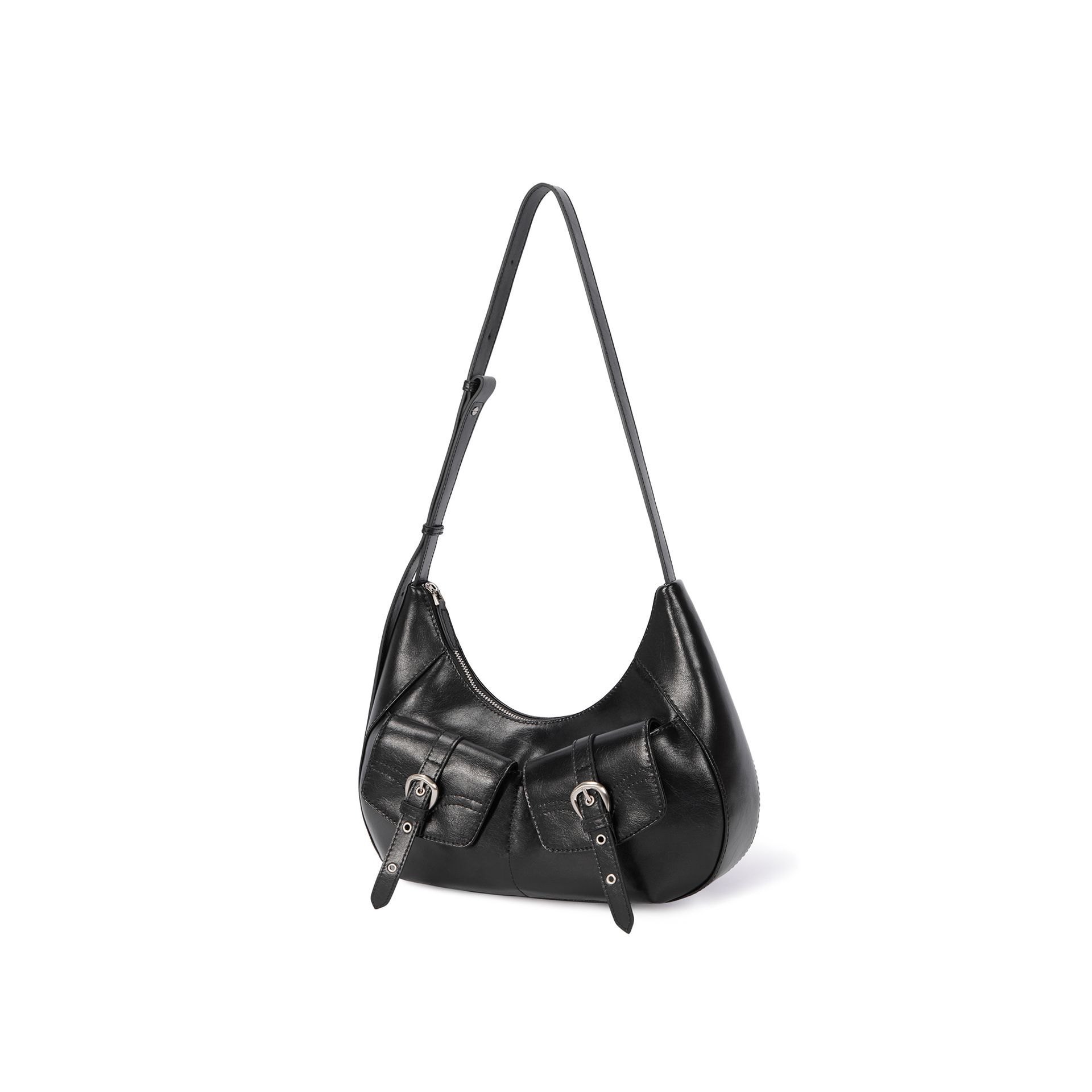 Rodeo Shoulder Medium Shoulder Bag, BLACK, alternate image number 2