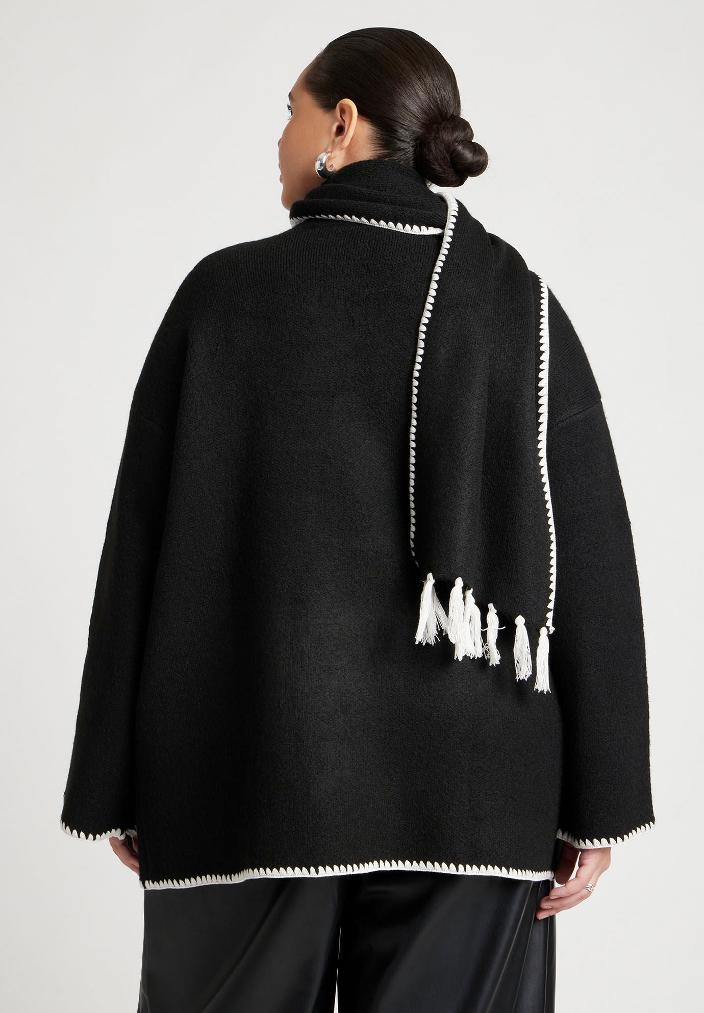 Scarf Sweater Coat Eloquii