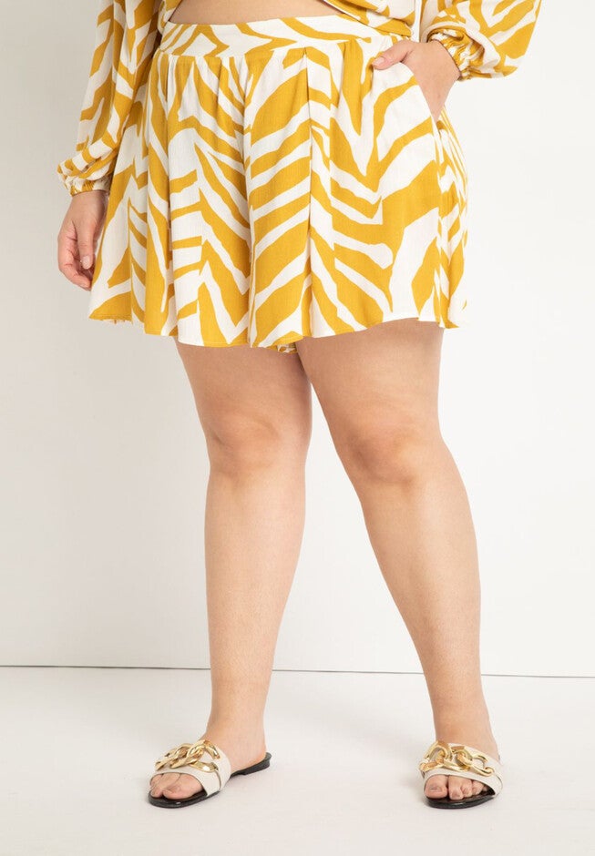 Printed Coverup Swing Shorts, , alternate image number null