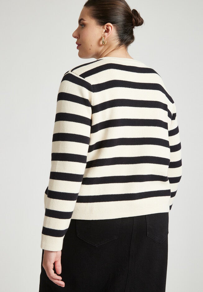 Intarsia Sweater Jacket, , on-hover image number null