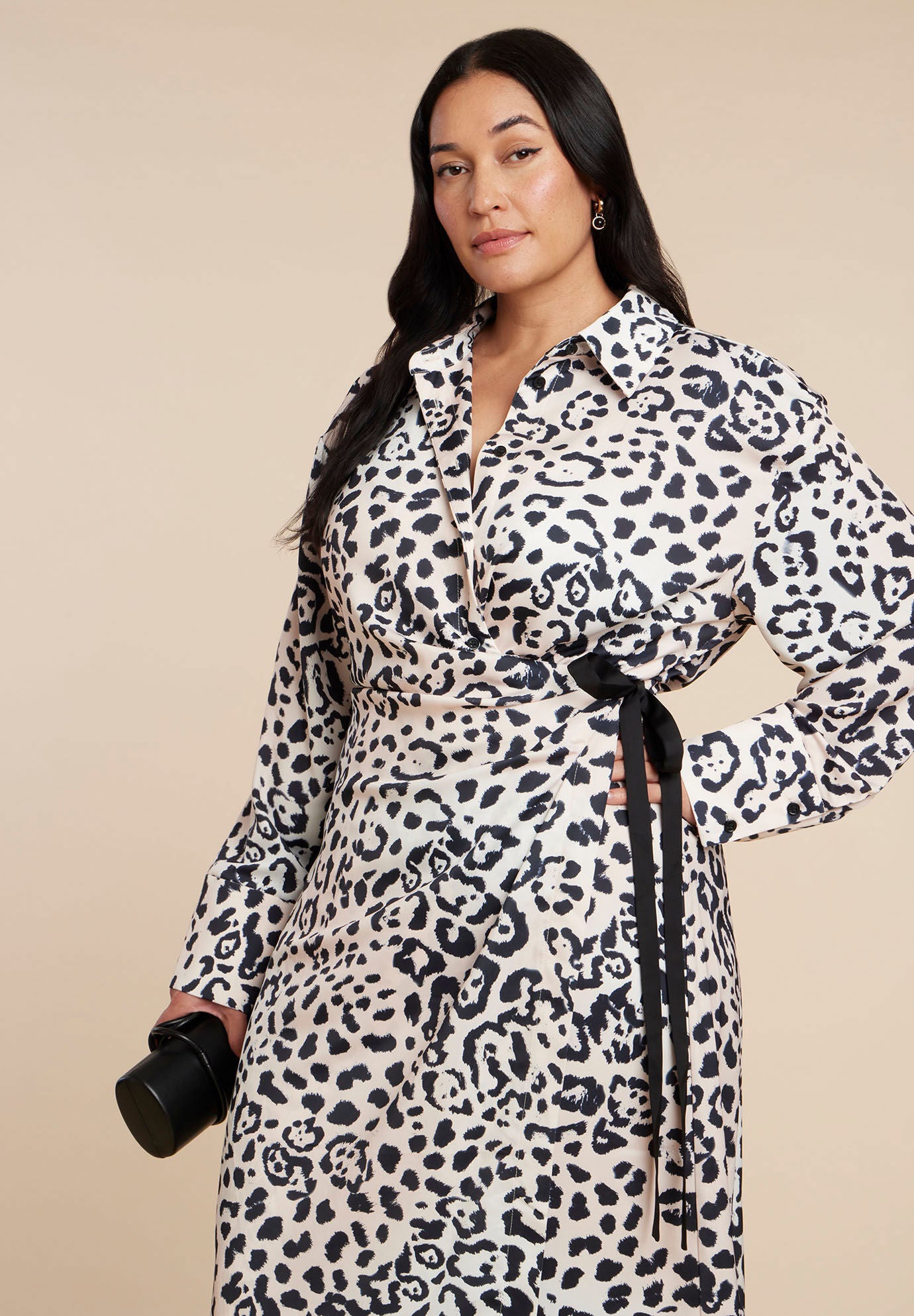 Wrap Detail Maxi Dress, LEOPARD, alternate image number 2