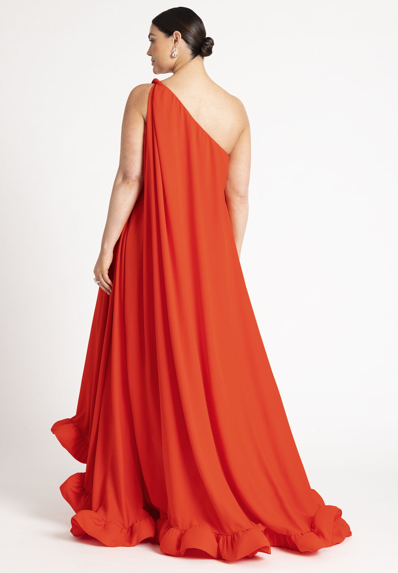 Ulani Gold Burnout Velvet Detail Mesh Maxi Dress - XXS / US 0