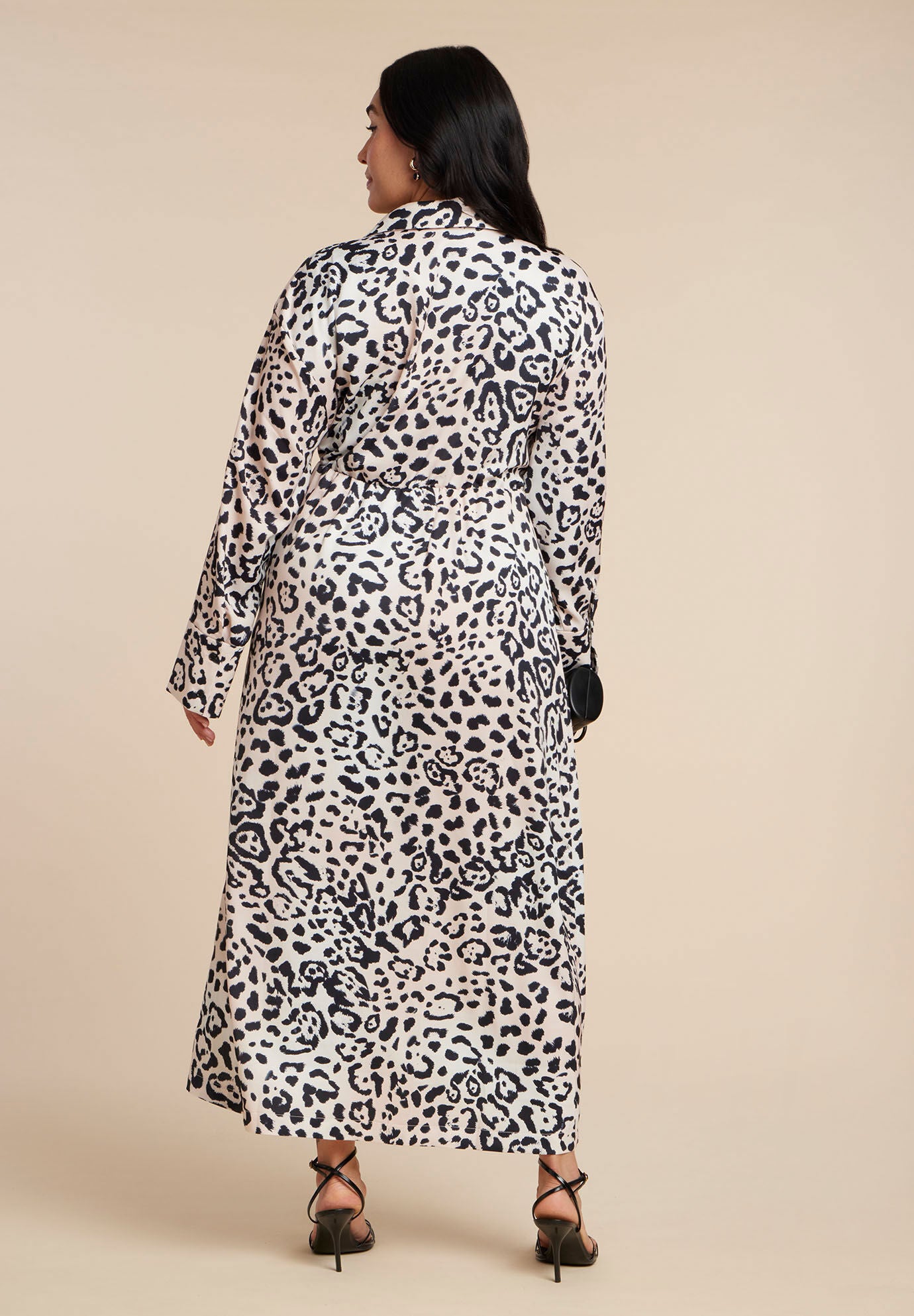 Wrap Detail Maxi Dress, LEOPARD, on-hover image number 1