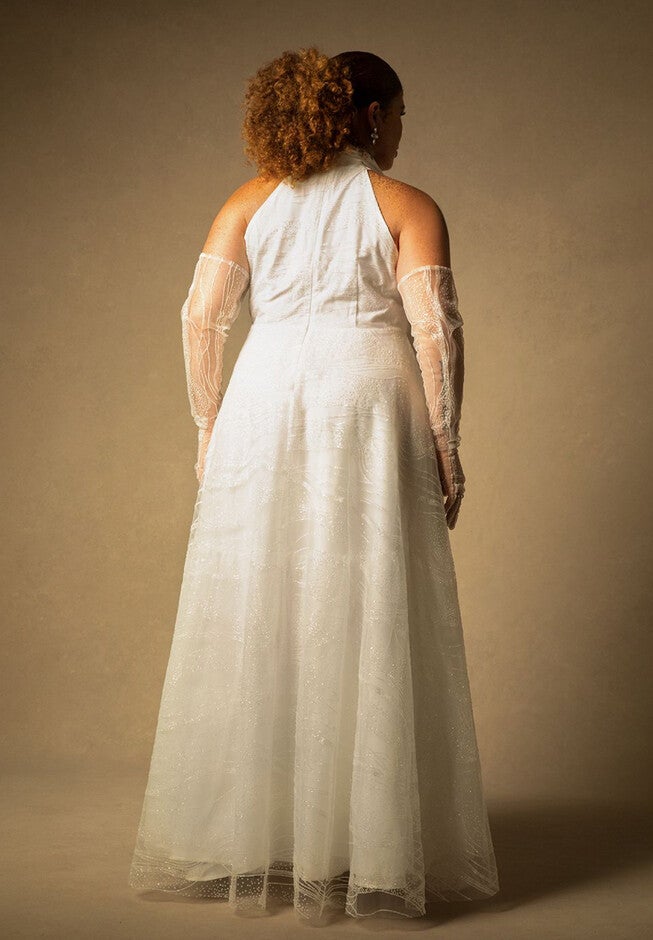 Bridal by ELOQUII Halter Glitter Gown, , alternate image number null