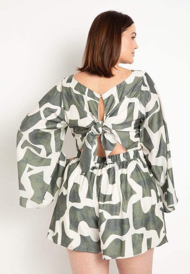 Romper With Tie Back, , alternate image number null