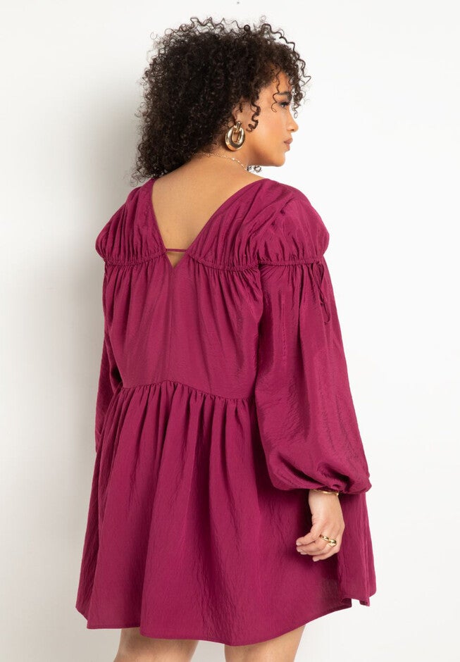 Shirred Mini Dress, , alternate image number null