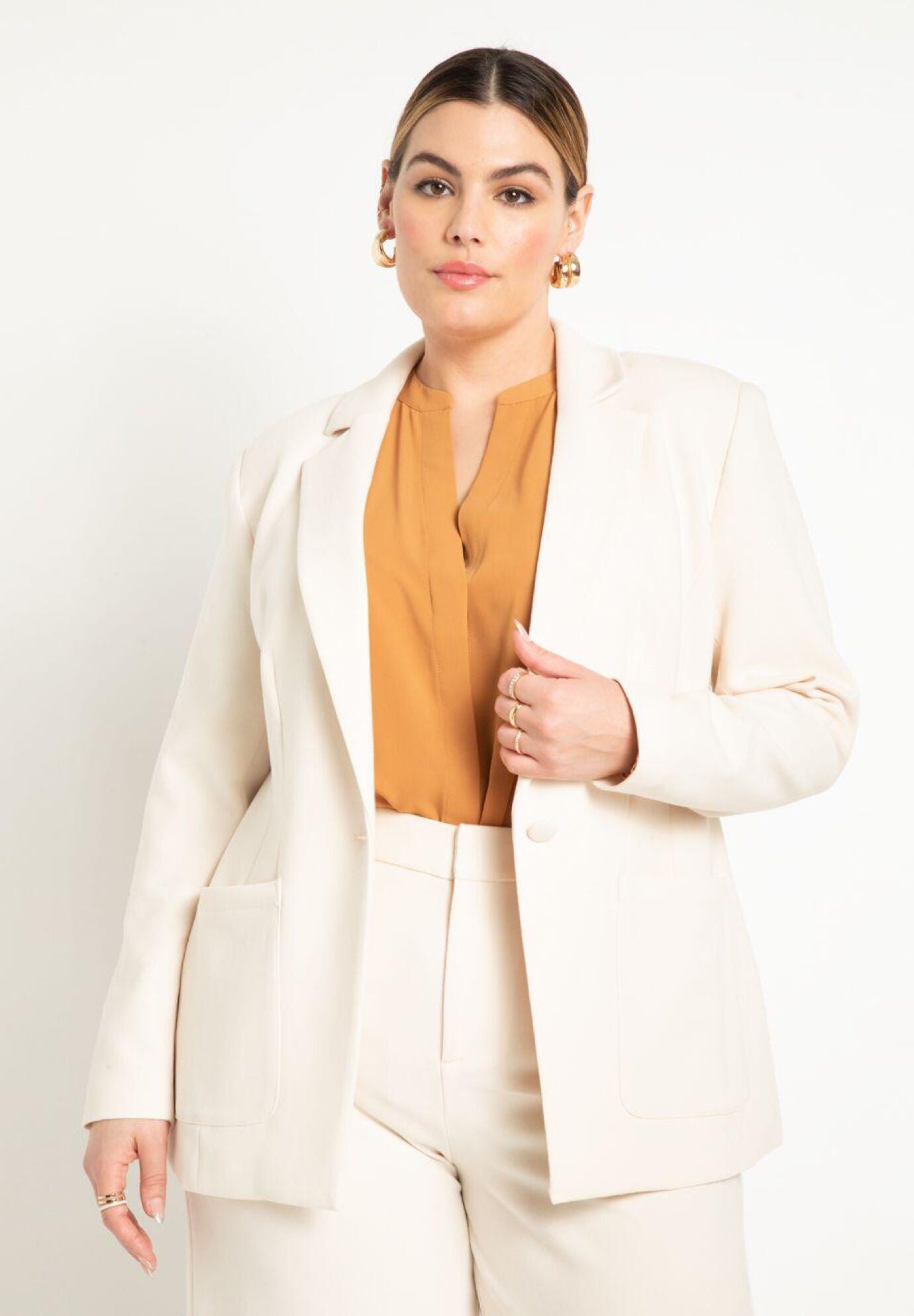 Plus Size Work Blazers Office Jackets at ELOQUII Eloquii