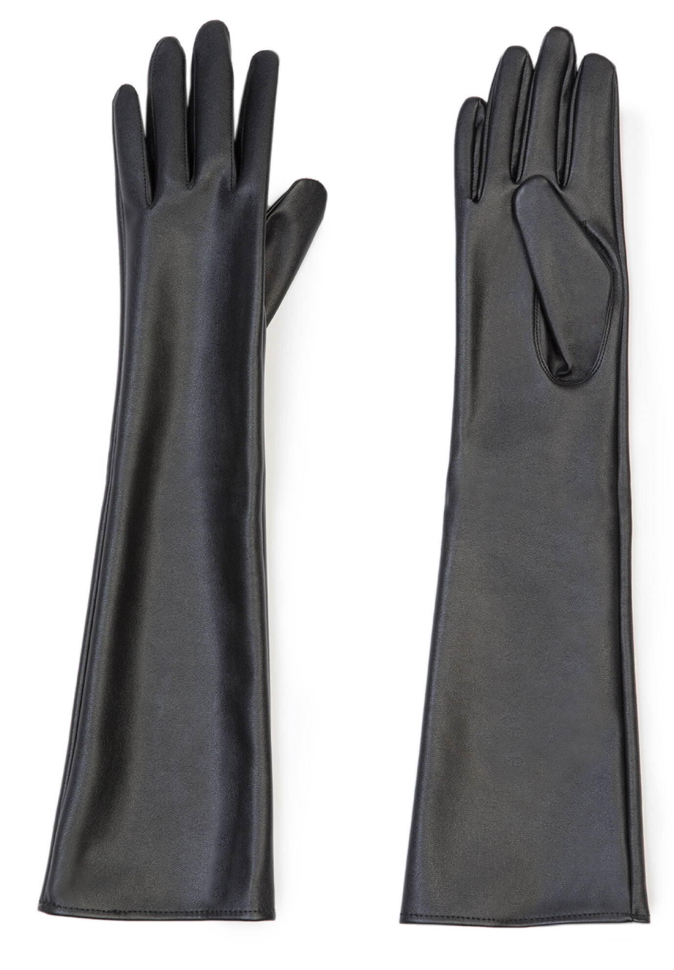 Women Faux Leather Opera Gloves By ( Size 1 )