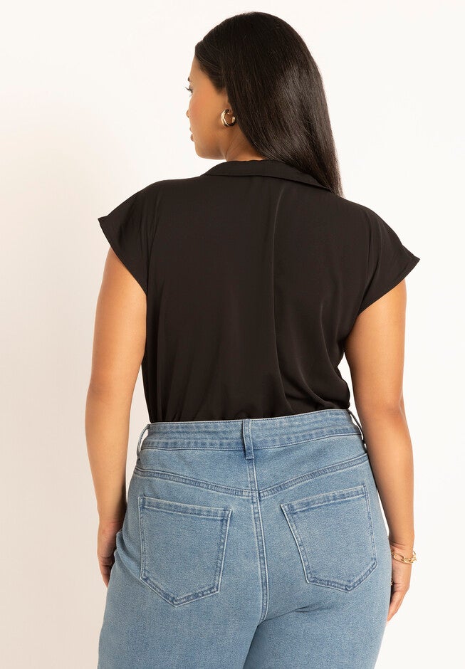 Sleeveless Top With Neck Tie, , on-hover image number null