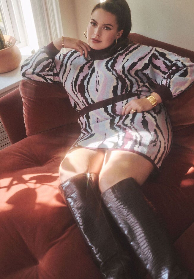 Sweater Mini Skirt, , alternate image number null