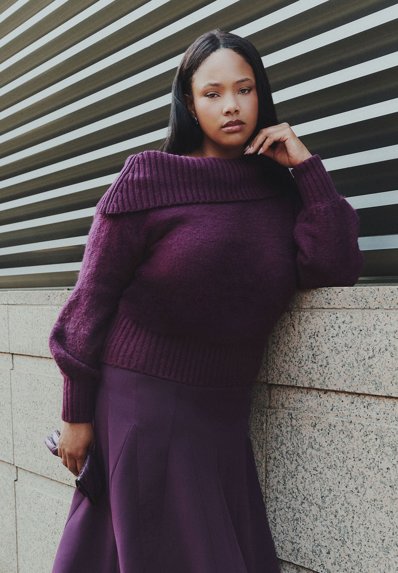 Off The Shoulder Oversized Sweater