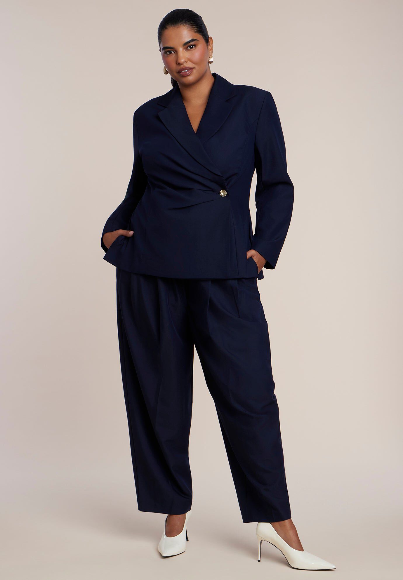 Peplum Seam High-Rise Jean | ELOQUII