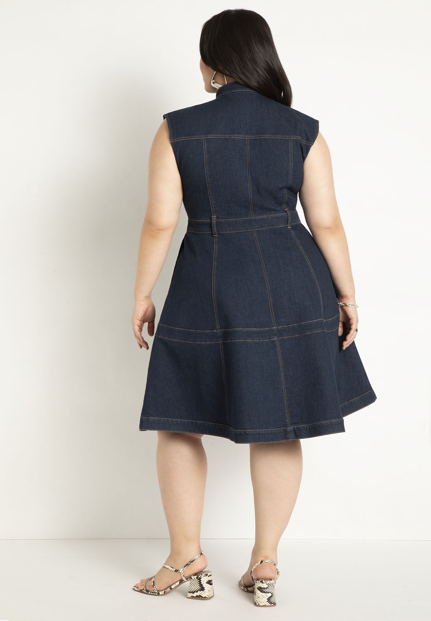Eloquii top denim dress