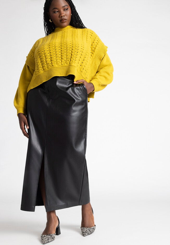 Chunky Cable Stitch Sweater, , alternate image number null