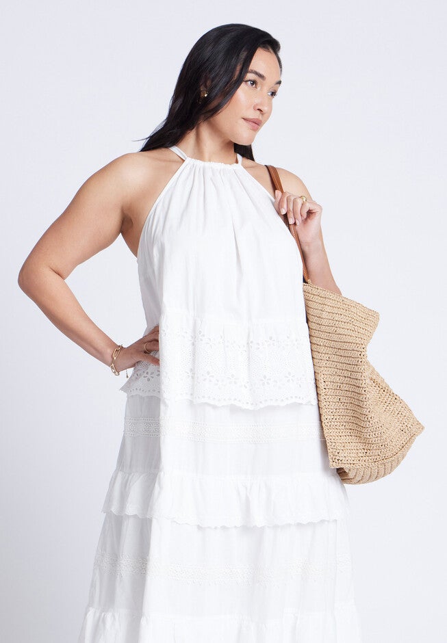 Lace Detail Aline Dress, JET STREAM, on-hover image number null