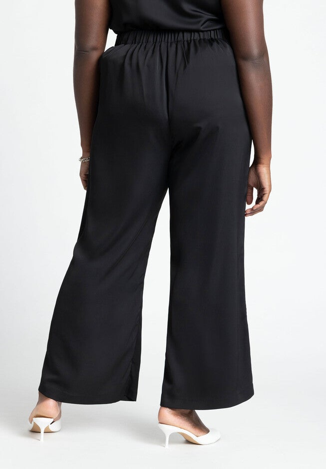 Flare Leg Pull On Pant, BLACK ONYX, alternate image number null