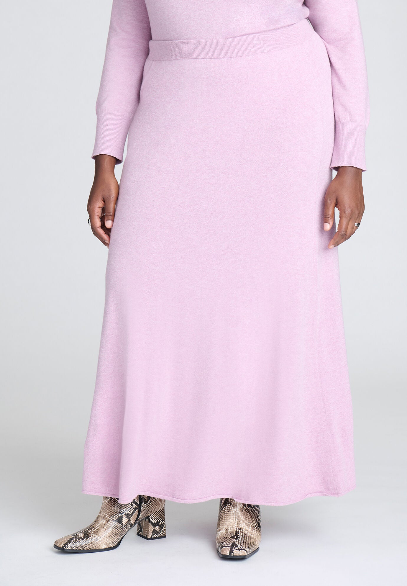 Myndi Flirty Flare Sweater Skirt main image 1