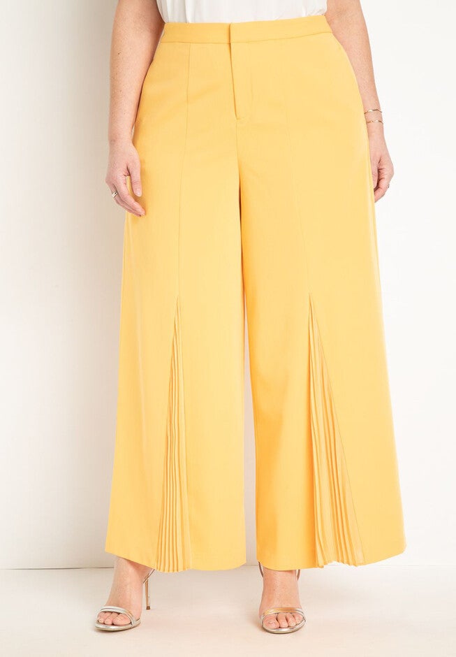 Pleat Detail Wide Leg Pant, , on-hover image number null