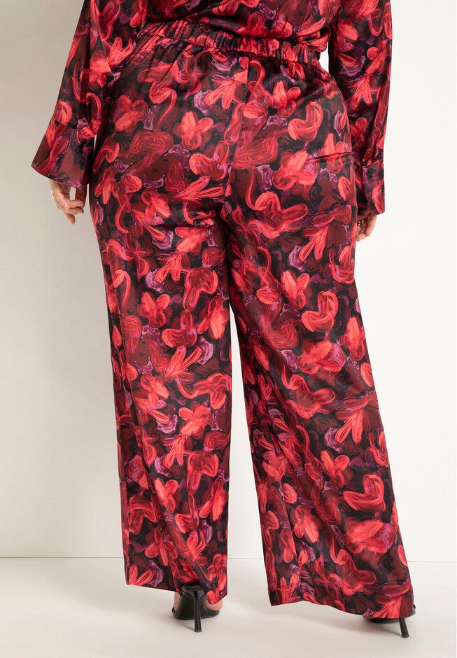 Satin Pant With Slit Leg Detail, , alternate image number null