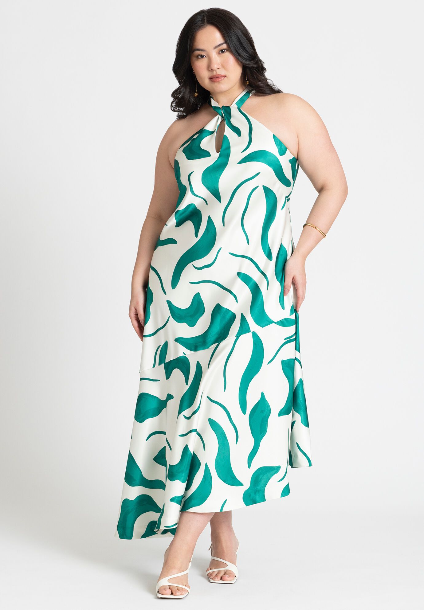 Got me twisted satin dress fashion nova store