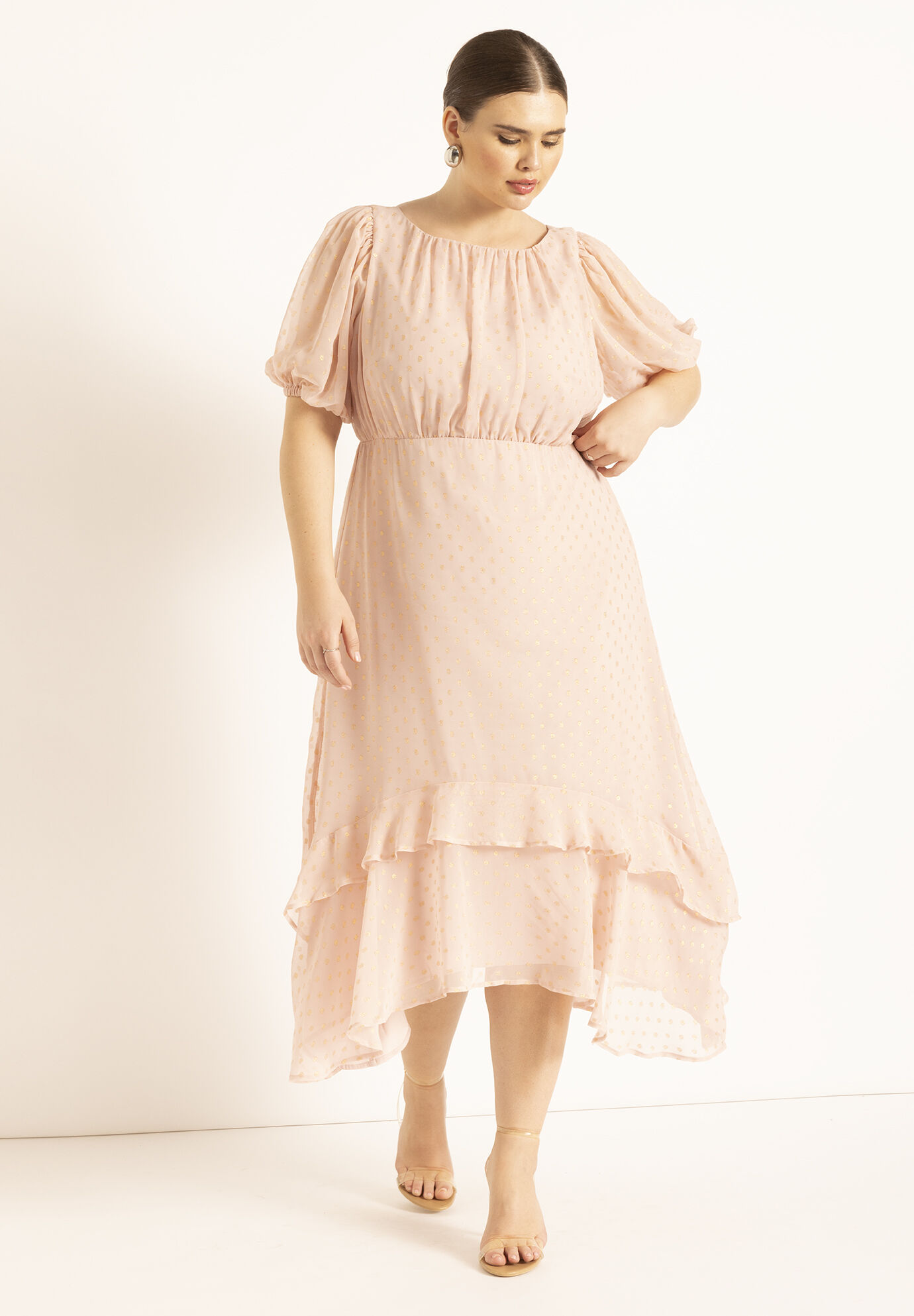 Women Tiered Ruffle Maxi Dress By ( Size 18 )